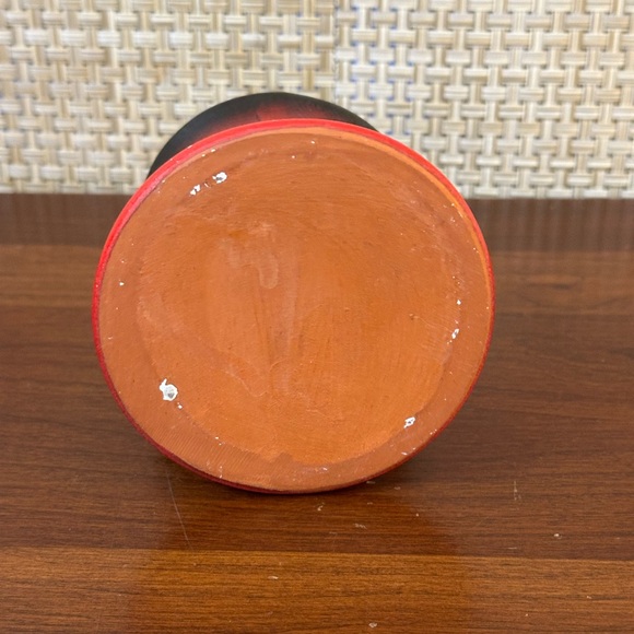 🌟HP🌟VTG 1970s Lava Red Drip Glaze Creamer & Lidded Sugar Bowl Red Clay Pottery - Picture 13 of 13